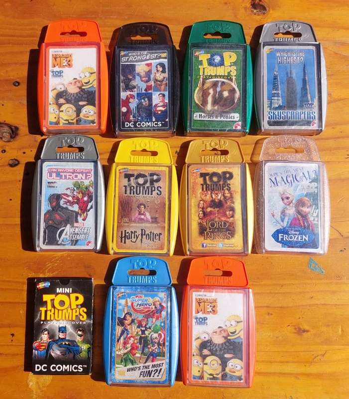 Batch of 11 TOP TRUMPS Card Sets (1 Lord of the Rings Plus 1 Harry Potter) Good Condition Set 2 of 2