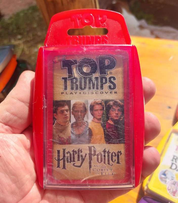 Batch of 12 TOP TRUMPS Card Sets (2 Harry Potter) Hard Plastic Casings - Good Condition - Set 1 of 2