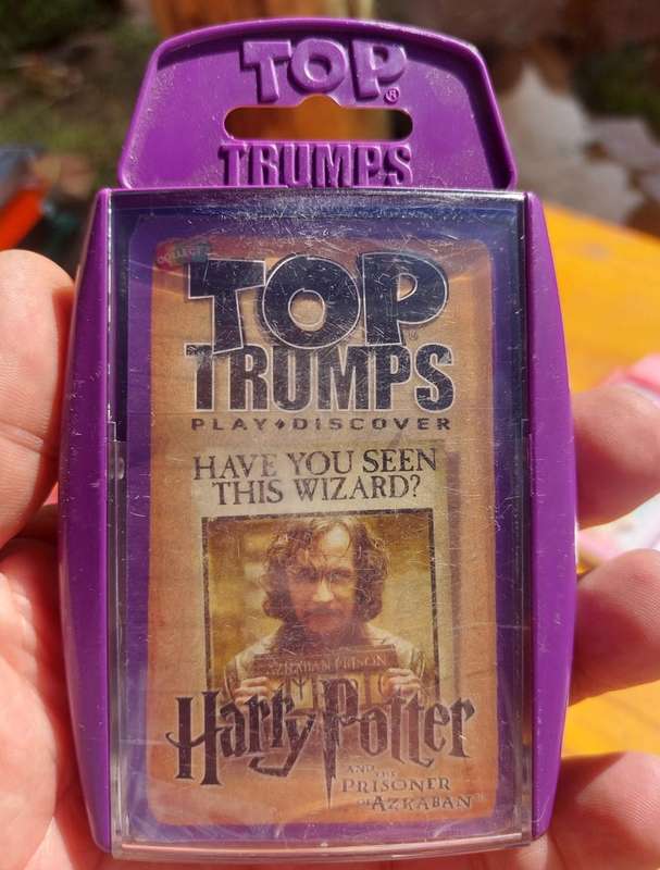 Batch of 12 TOP TRUMPS Card Sets (2 Harry Potter) Hard Plastic Casings - Good Condition - Set 1 of 2