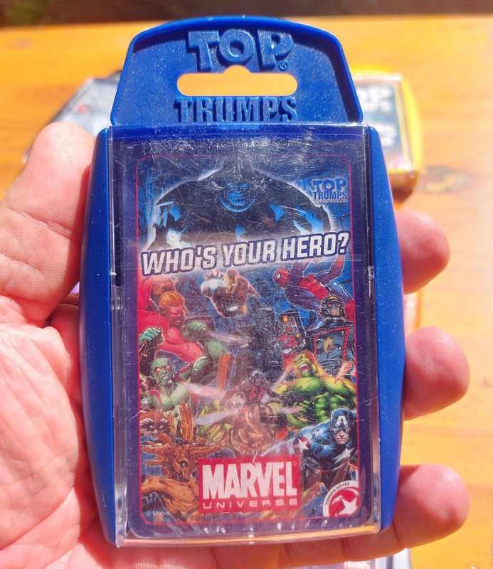 Batch of 9 TOP TRUMPS CARD SETS All in Hard Plastic Casings and in Good Condition Set 1 of 2