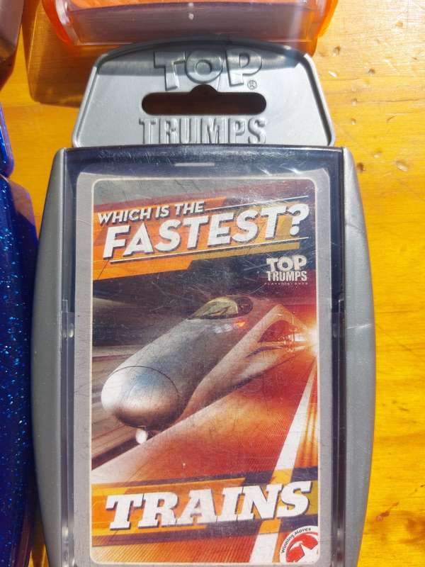 Batch of 9 TOP TRUMPS CARD SETS All in Hard Plastic Casings and in Good Condition Set 1 of 2
