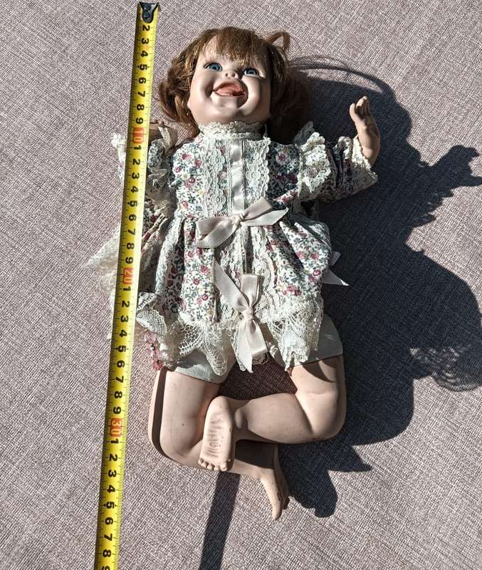 Adorable Tippy Bisque Baby Doll marked a Cindy Marschner 1991 Reproduction Doll