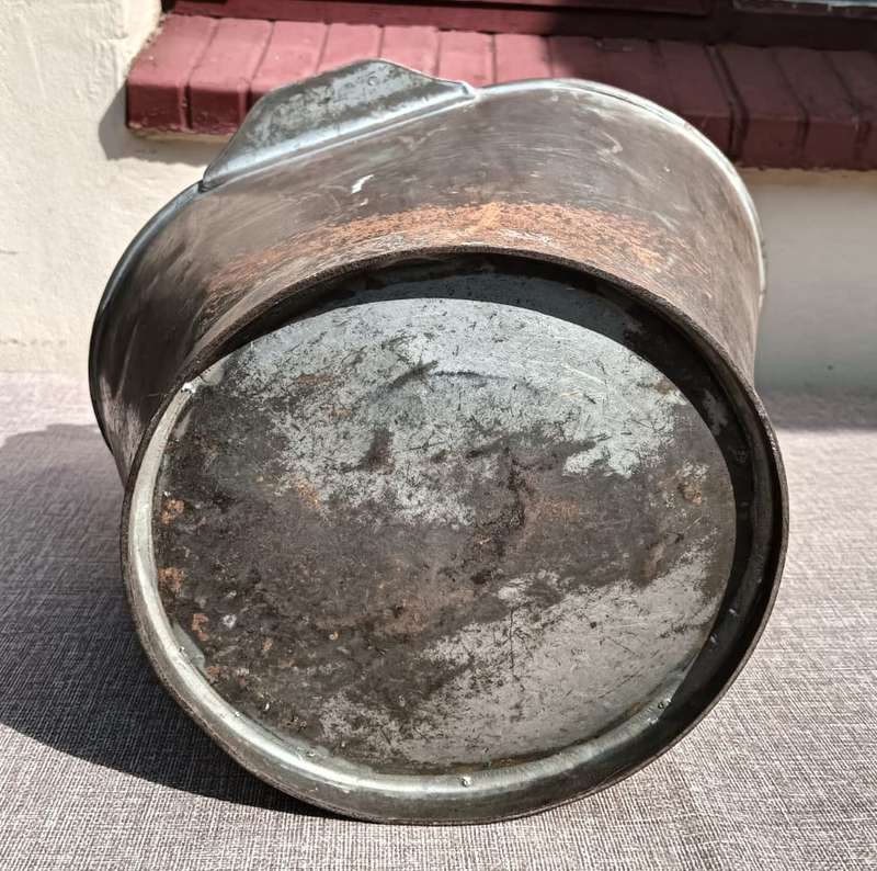 Vintage FM Danish Milk Bucket with Handle 36cm x 23cm Oval