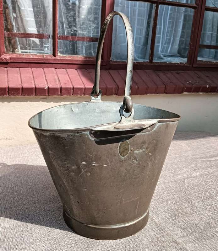 Vintage FM Danish Milk Bucket with Handle 36cm x 23cm Oval