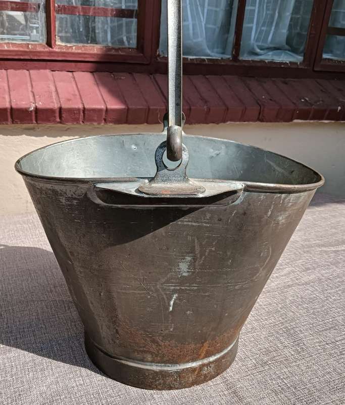 Vintage FM Danish Milk Bucket with Handle 36cm x 23cm Oval