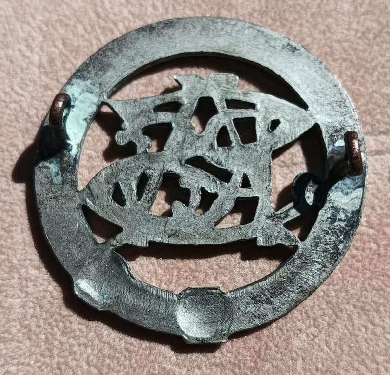 Vintage SAR / SAS Railways Monogram Badge with Lugs in Tact Circa 1940-1980