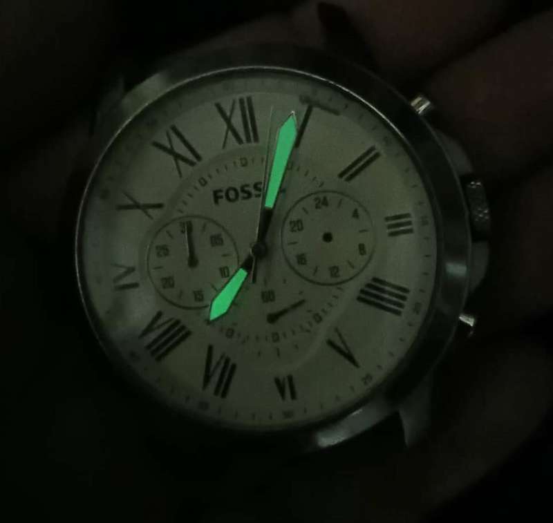Fossil Grant Chronograph Mens Wristwatch - Working - Fitted with New Battery