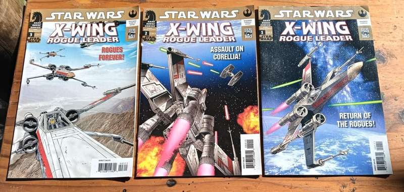 Star Wars Dark Horse 2005 X-Wing Rogue Leader Comic Series Complete No 1 to 3 In Excellent Condition