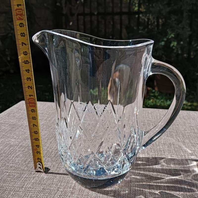 Wild Coast Sun 1987 Christmas Crystal Jug Large 19cm High Heavy 1.36kg Rings at Slightest Ping!