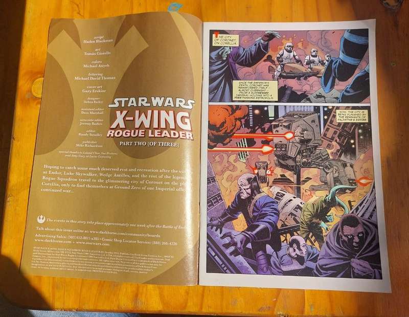 Star Wars Dark Horse 2005 X-Wing Rogue Leader Comic Series Complete No 1 to 3 In Excellent Condition