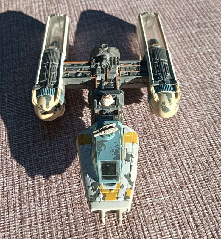 Star Wars 1996 Galoob Action Fleet Rebel Y-Wing Starfighter with R2 Unit - 7th of 8 Star Wars