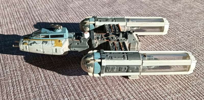 Star Wars 1996 Galoob Action Fleet Rebel Y-Wing Starfighter with R2 Unit - 7th of 8 Star Wars