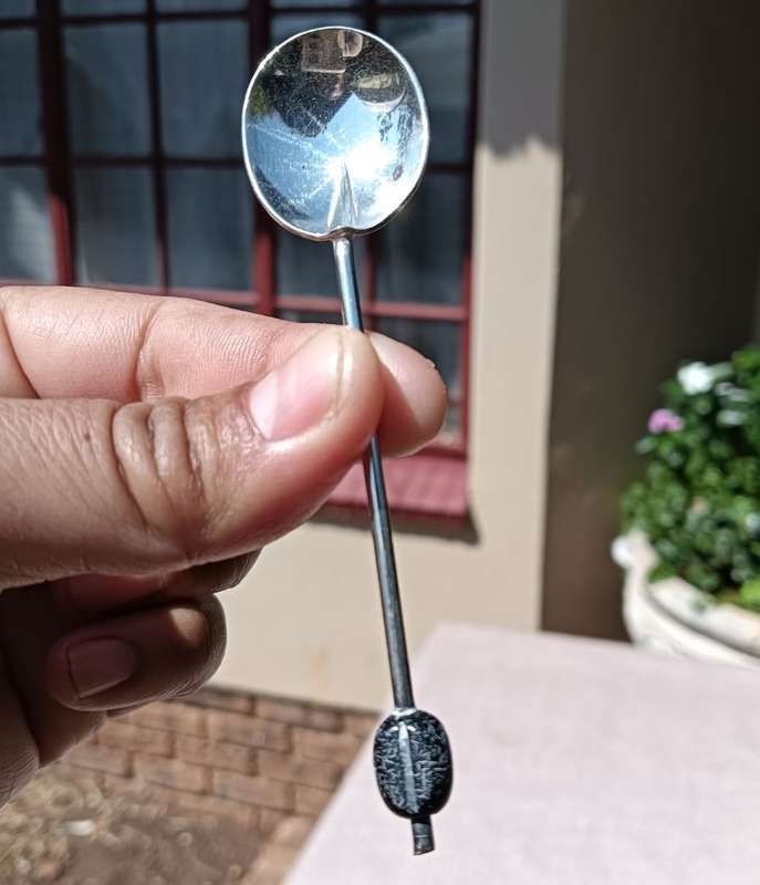 Interesting Yeoman Silverplate Coffee Bean Sugar Spoon Set