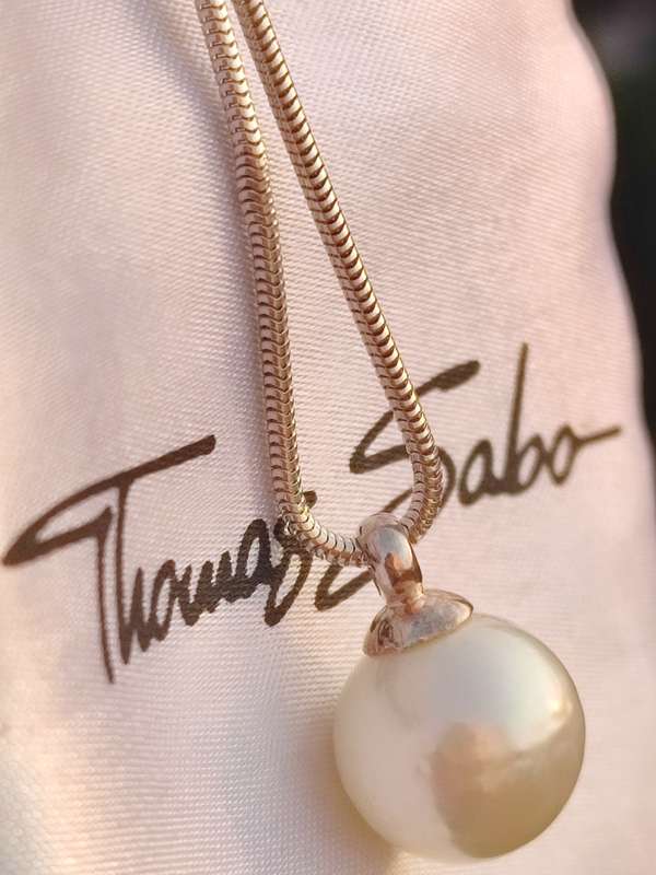 Sterling Thomas Sabo Pearl Pendant Set