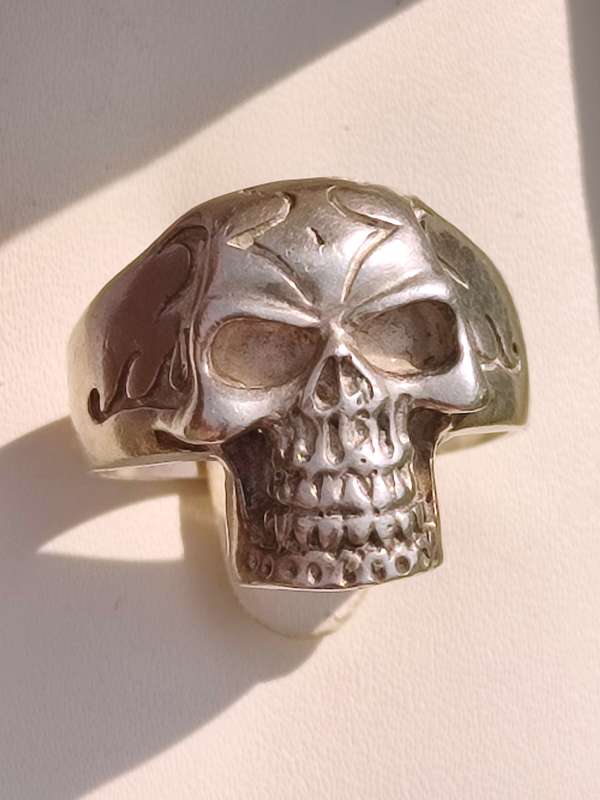 Solid Vintage Sterling Skeleton Ring
