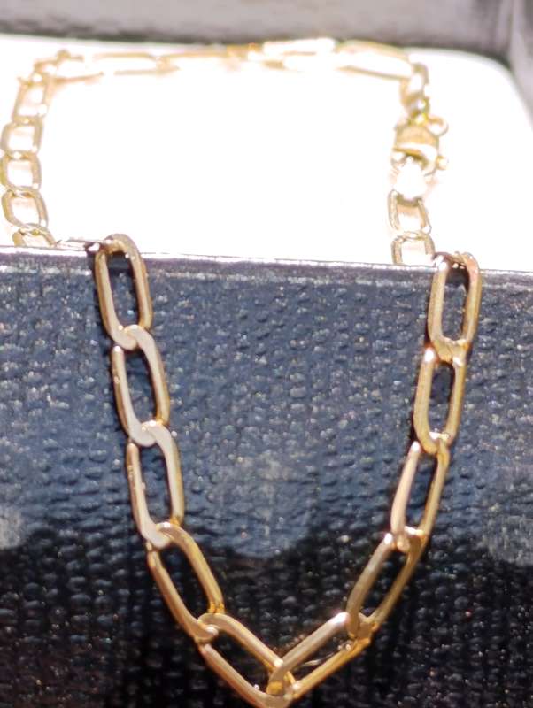 9ct Gold 3MM Flat Link Bracelet