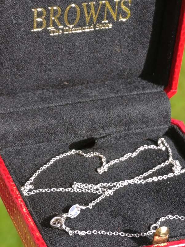 Browns 9ct White Gold Chain