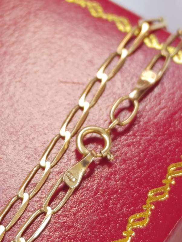 9ct Gold 2MM Vintage Chain