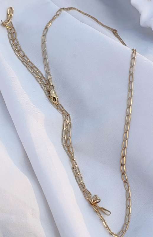 9ct Gold 2MM Flat Link Chain