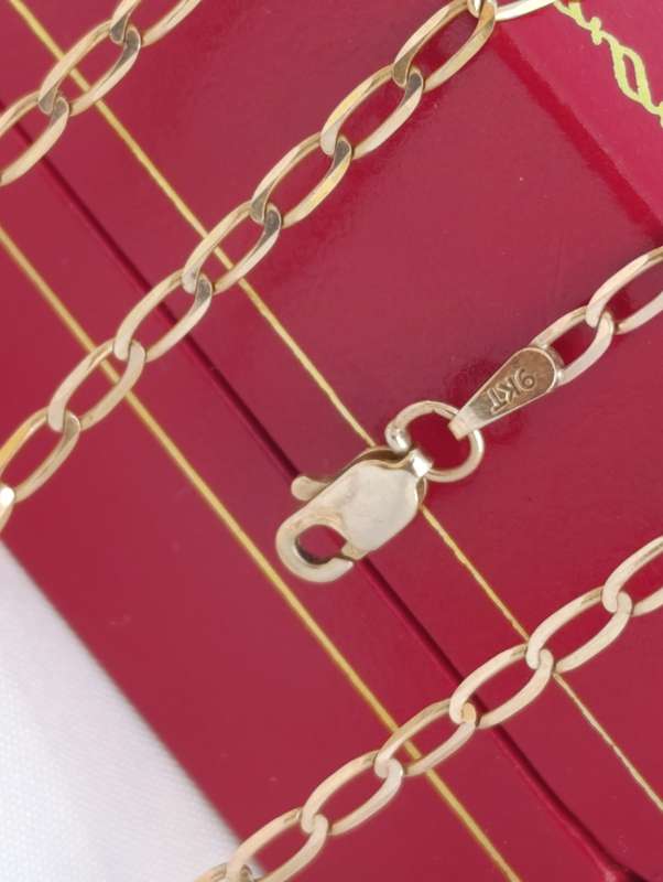 9ct Gold 2MM Flat Link Chain