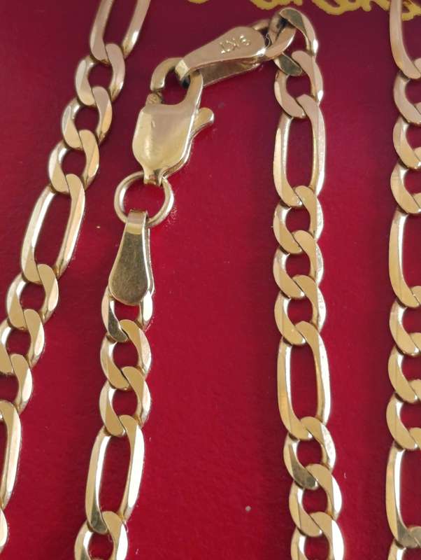 9ct Gold 3MM Vintage Long Chain