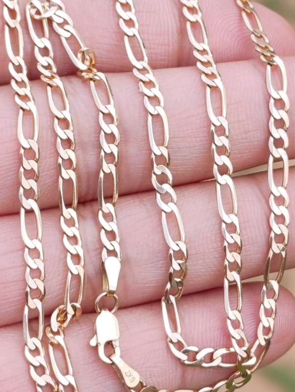 9ct Gold 3MM Vintage Long Chain