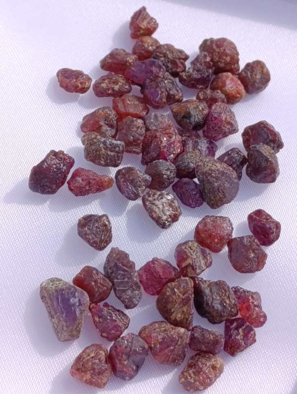 Lot of Raw Genuine Rubies