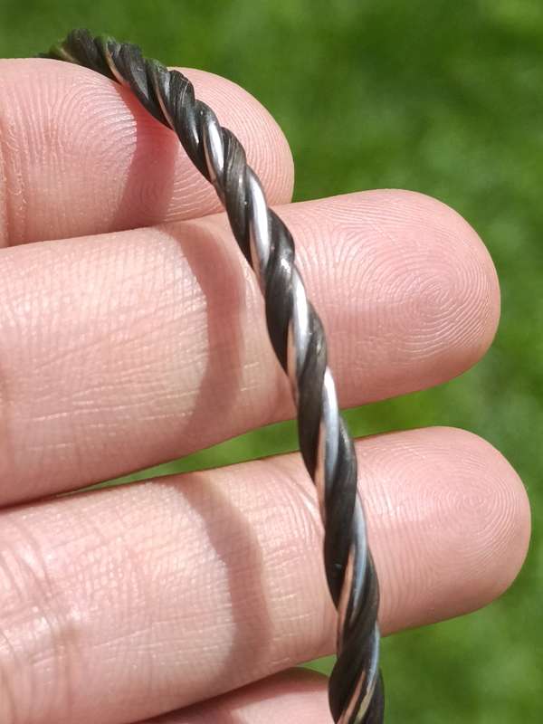 Sterling Elephant Hair Vintage Bracelet
