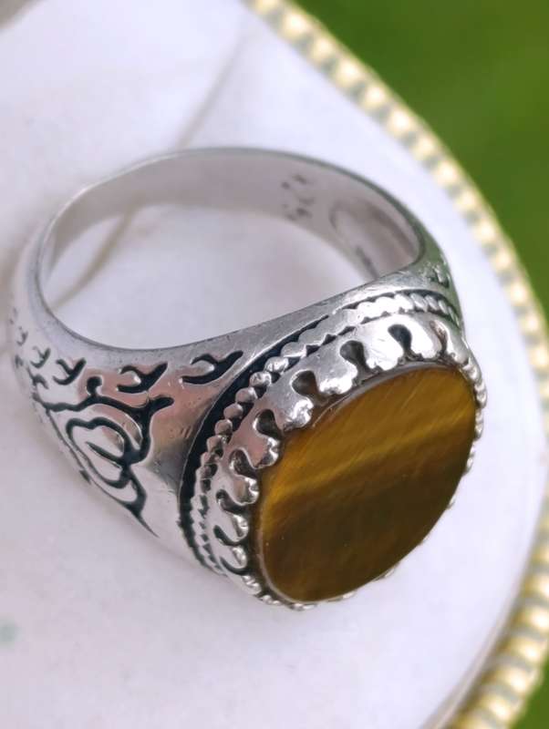Sterling Vintage Tigers Eye Ring