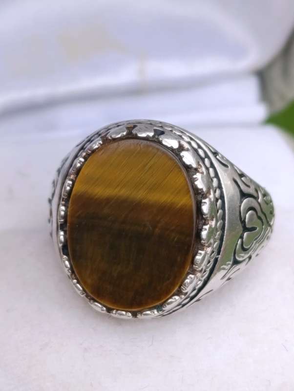 Sterling Vintage Tigers Eye Ring
