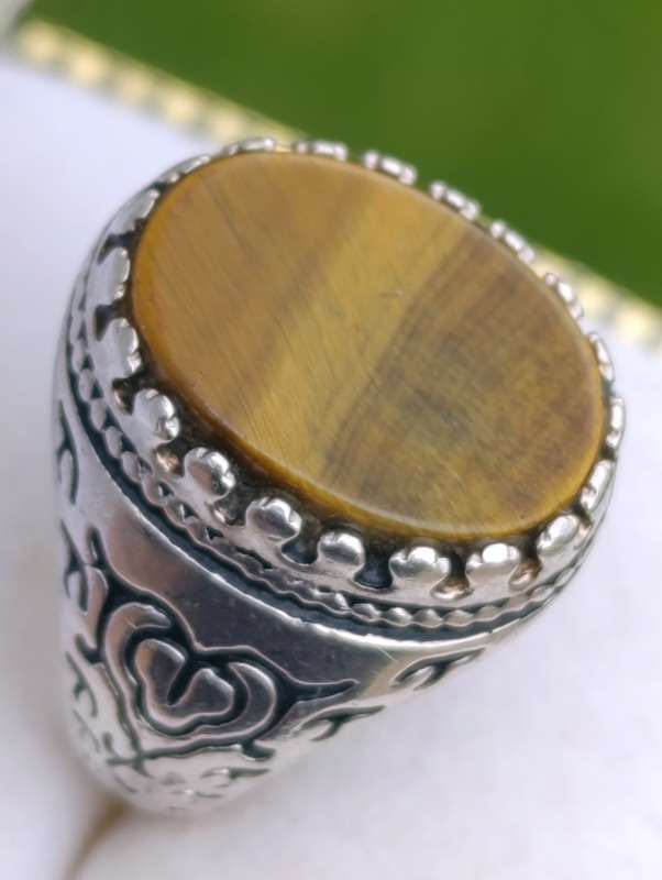 Sterling Vintage Tigers Eye Ring