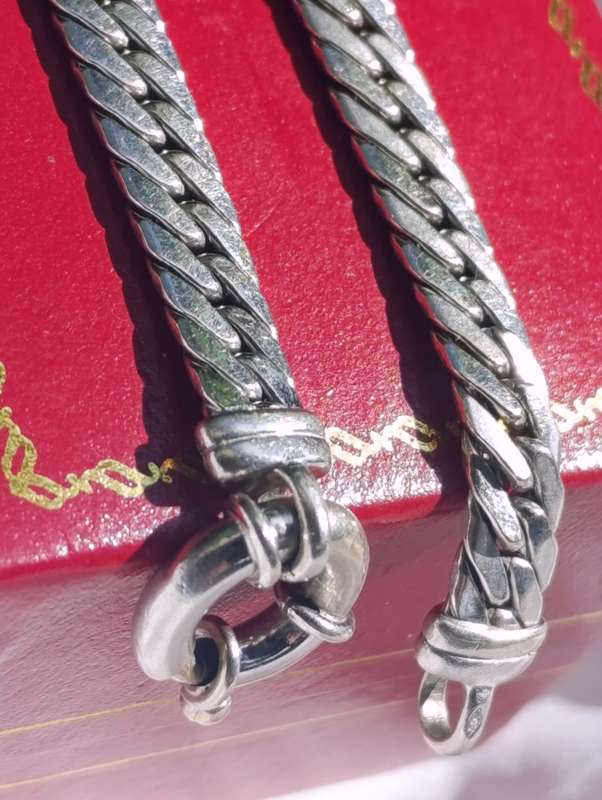 9ct White Gold 5MM Signoretti Clasp Bracelet