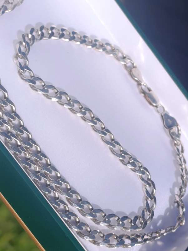 Sterling Solid 6MM Vintage Chain