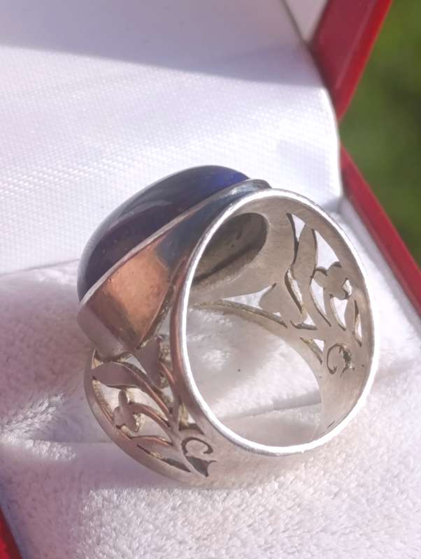 Sterling Vintage Lapis Lazuli Ring