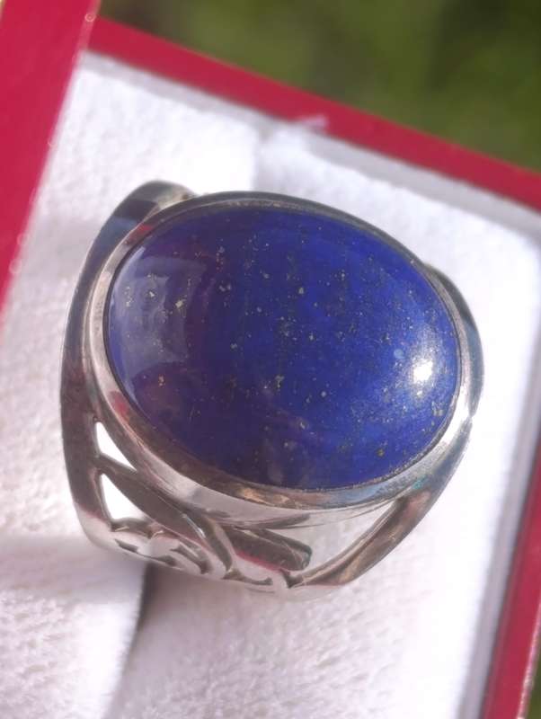 Sterling Vintage Lapis Lazuli Ring