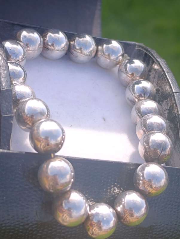 Sterling Vintage Ball Bracelet