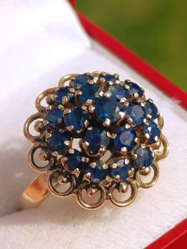 Rare Estate Thai Princess Sapphire Ring