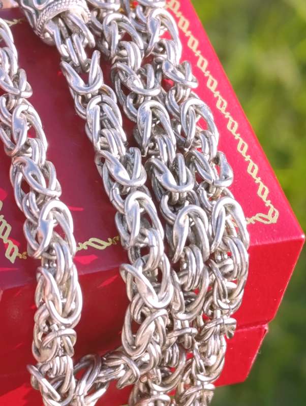 Sterling 5MM Vintage Byzantine Chain