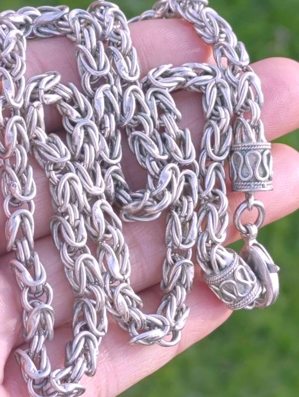 Sterling 5MM Vintage Byzantine Chain