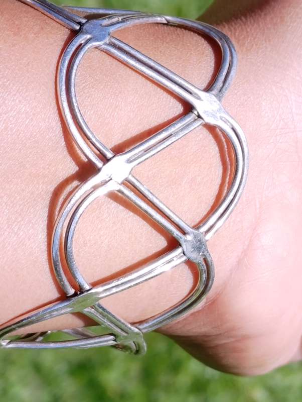 Sterling Vintage Open Cuff Bangle
