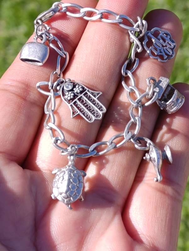 Sterling Vintage Charm Bracelet