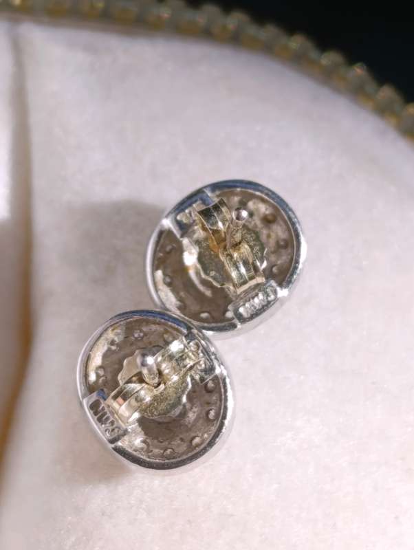 9ct Gold Diamond Tanzanite Earrings