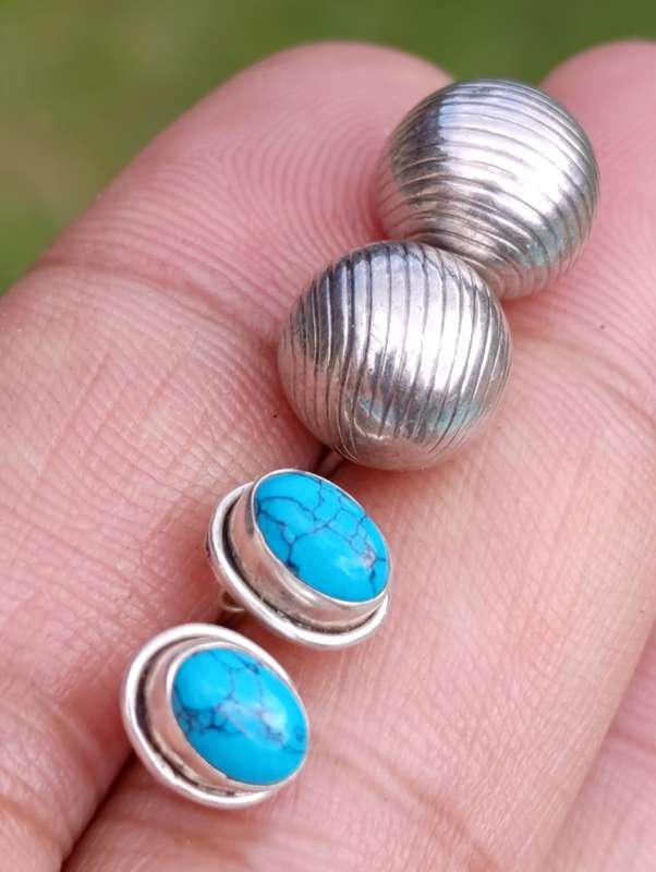 Two Pairs Sterling Vintage Earrings