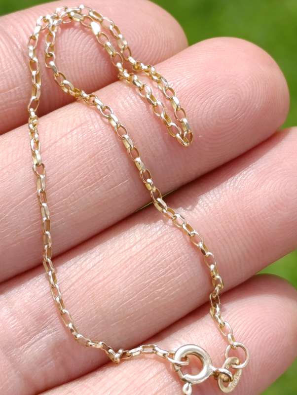 9ct Gold Fine Rolo Bracelet
