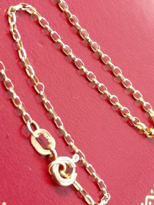 9ct Gold Fine Rolo Bracelet