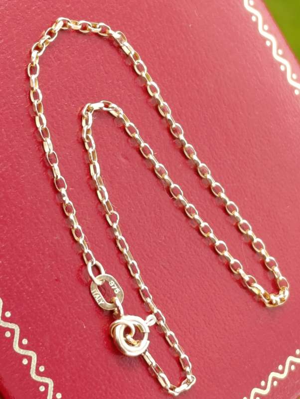 9ct Gold Fine Rolo Bracelet