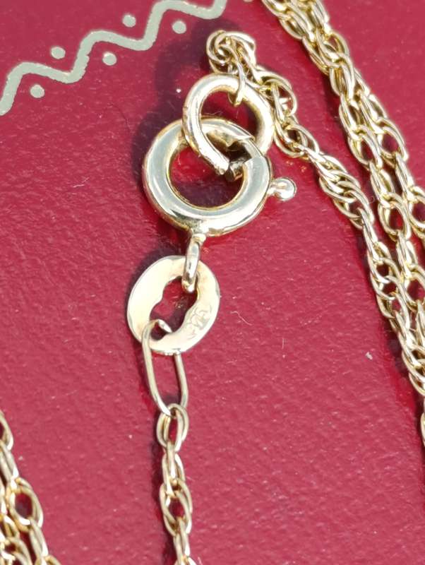 9ct Gold Fine Extra Long Rope Twist Chain