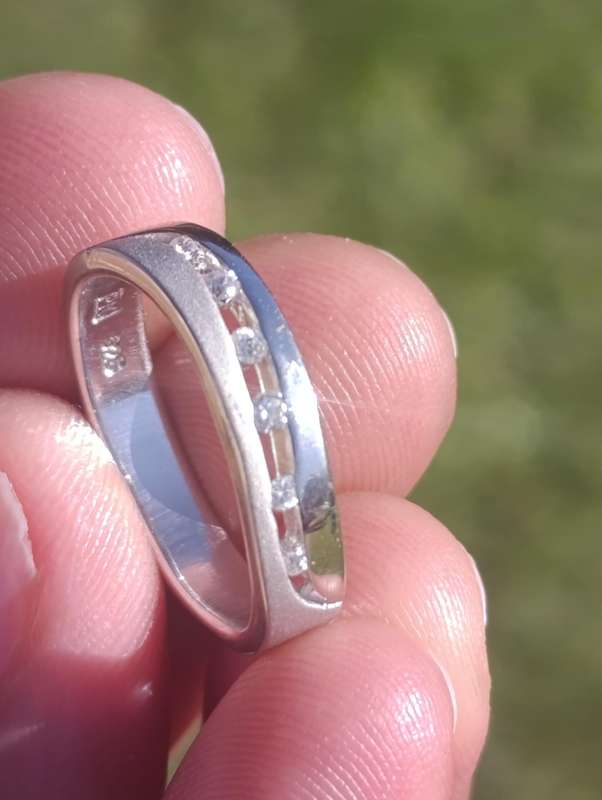 Sterling Silver Matt and Shine Band
