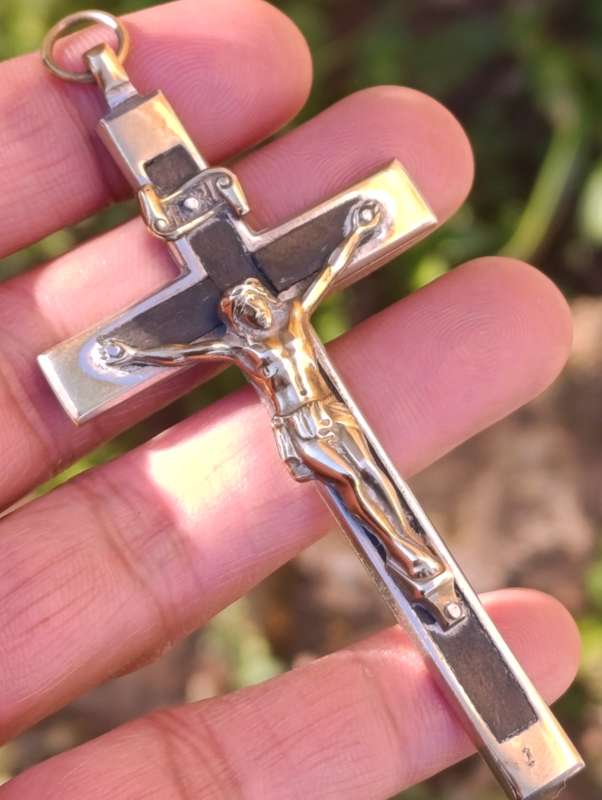 Solid Large Vintage Crucifix