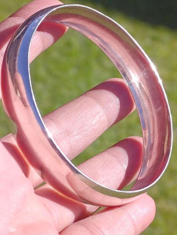 Sterling Silver 15MM Vintage Bangle
